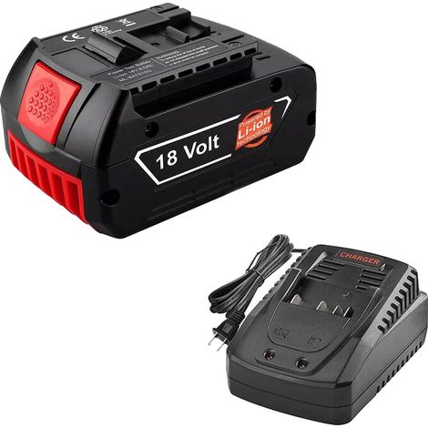 Batterie de remplacement, capacité de 8000mAh, compatible avec les modèles d'outils électriques, 1 Batterie 1 Chargeur (1/2)