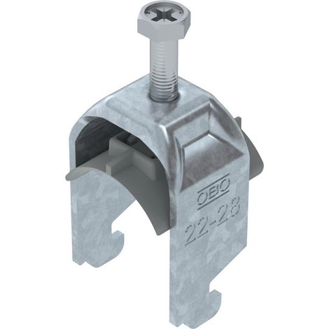 OBO Bettermann Collare a sella 2056 22-28mm acciaio zincato a fuoco, 1187220