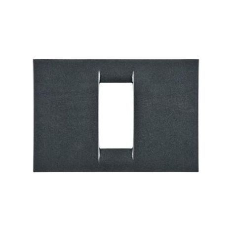 PLAQUE 1 POS.ARDOISE METALLISE SYS.VIRNA GEWISS GW22291