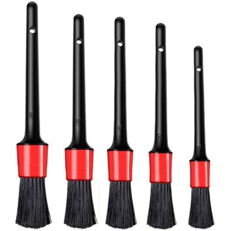 Brosse Jantes Voiture, Brosse de Nettoyage en Microfibre avec Pinceau de Détail, Brosse a Jante, Pas de Rayures Brosse Jantes, Nettoyage en Douceur Jusque pour Le Nettoyage des (1/3)