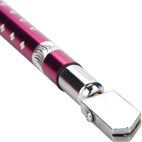 Coupe-verre portable à molette avec poignée antidérapante pour verre de 3 à 15 mm (violet) (1/5)
