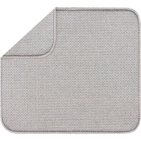 Tapis d'égouttage pour plan de travail de cuisine, set de table, sous-couche lavable pour égouttoir à vaisselle et bols-beige (1/5)