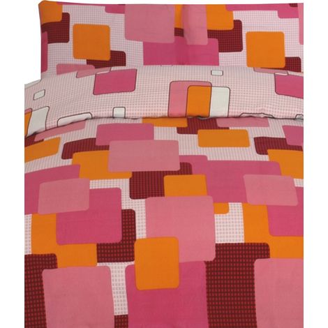 Maison Champ Jeu de Housse de Couette Rose Lit 150 240 x 220 240 + 1 45 x 170 cm