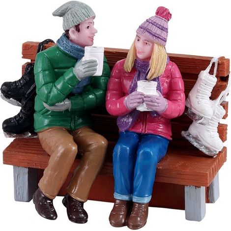 Lemax Hot Cocoa Drinkers - Bevitori di cioccolata calda per villaggio di Natale