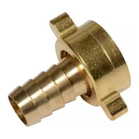 Conector de manguera de latón rosca hembra 3/4" (19 mm), Greenmill, conexión segura y duradera, ideal para sistemas de riego y jardín doméstico