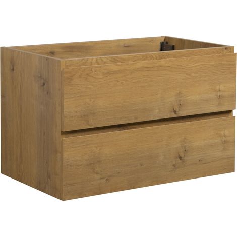 Waschbeckenunterschrank Angela 80cm - Eiche - Unterschrank Badmö