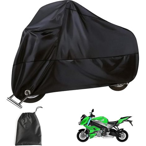 (xxxl) Housse De Protection Moto, Housse Moto Impermable, Housse Scooter Housse Polyester Impermable, Rsistante Aux Fientes D'oiseaux, Eau, Poussi (1/5)