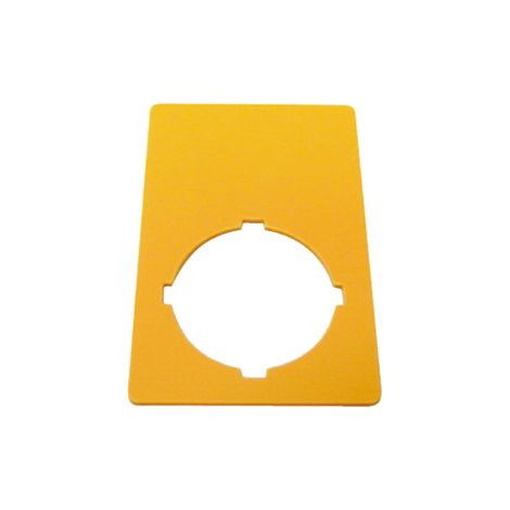Étiquette arrêt d'urgence jaune HxL 50x33mm arrêt d'urgence EATON M22-XZK-F99
