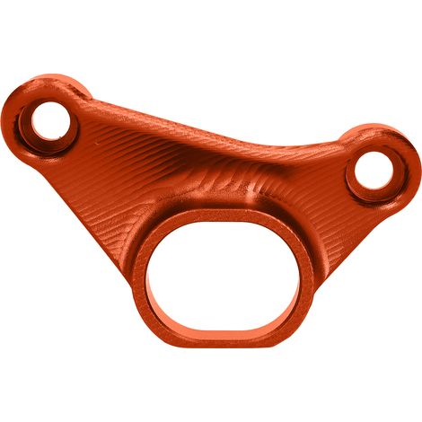 Support de fixation pour tube d'échappement de moto - Accessoire métallique orange (1/5)