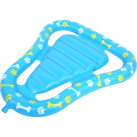 Flotteur Gonflable pour Chien, Tapis Flottant PVC pour Animaux de Compagnie, Accessoire de Piscine pour Loisirs Aquatiques (1/5)
