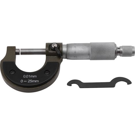 1pc High Precision Outside Micrometer Thickness Gauge 0-25mm Measuring Range
