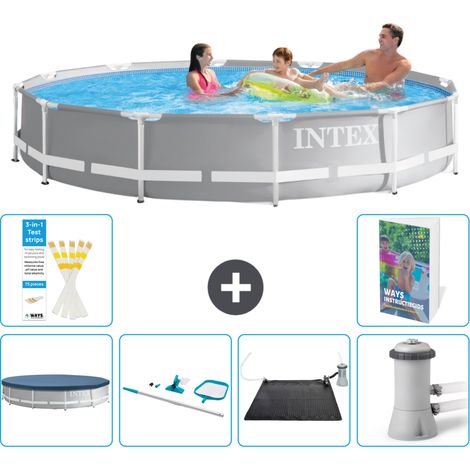 Prism Frame Pool Rund - 366x76 cm - 7-teilig S67