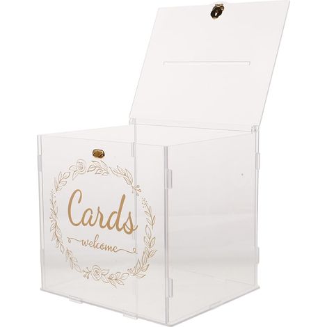 Boîte De Carte De Mariage Boîte D'Anniversaire De Graduation Titulaire De La Carte De Mariage Fournitures De Mariage Enveloppe De Mariage Titulaire De La Carte Faveurs De Fête De (1/5)