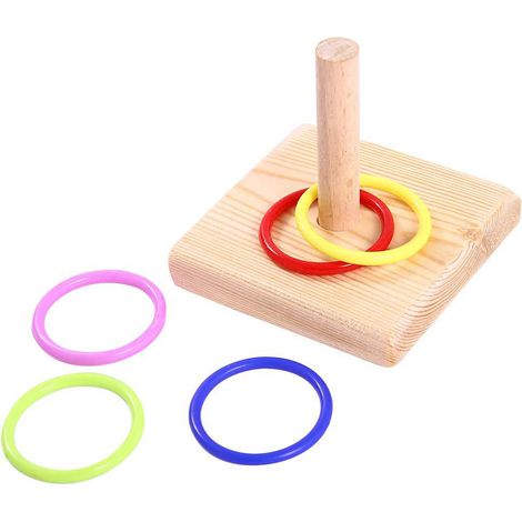 Jeu d'anneaux empilables pour oiseaux, jouet de table pour oiseaux, petit ensemble d'anneaux pour perroquets (1/5)