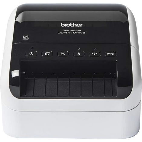 Brother QL-1110NWBC imprimante pour étiquettes Thermique directe 300 x 300 DPI 110 mm/sec Avec fil &sans fil Ethernet/LAN DK Wifi Bluetooth (1/3)