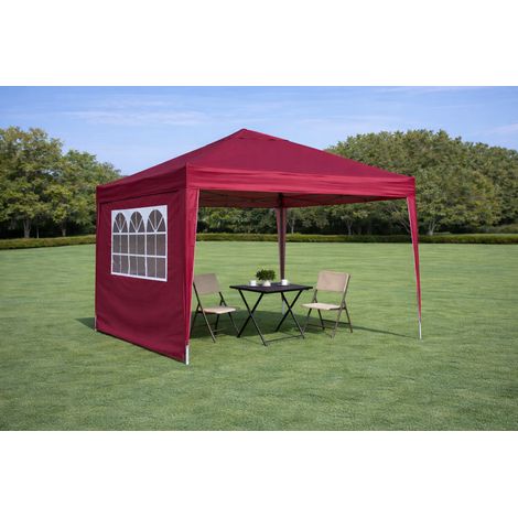 Pavillon Faltpavillon faltbar 3x3 m Metall HAVRYA (1/4)