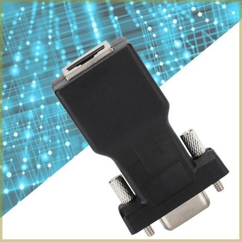 Cocosity connecteur convertisseur Connecteur Adaptateur DB9 Femelle vers RJ45, Matériau en Alliage épais, informatique rangement (1/5)