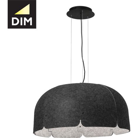 Faro Mute - Colgante LED Marrón Gris Oscuro 36W (1/5)