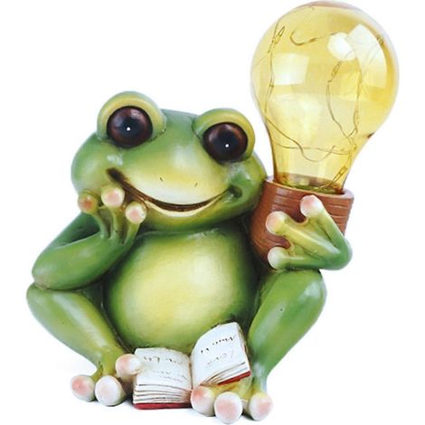 Lámpara solar decorativa con forma de animal, luz nocturna de resina, lámpara de decoración para habitación. (1/4)