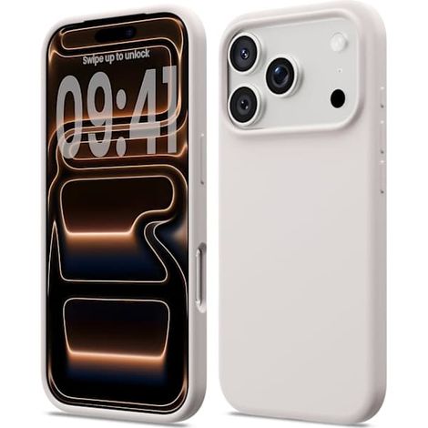 Coque en silicone liquide pour iPhone 17 Pro, coque souple antichoc, protection intégrale, rose iPhone 17 Pro (1/5)