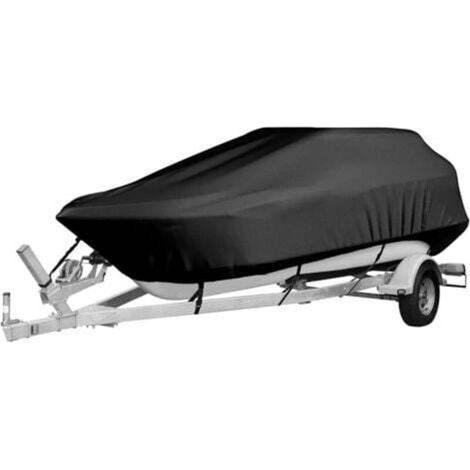 Bâche de Bateau pour remorque-17-19FT600 x 310cm,très résistante 210D de qualité Marine en Tissu Oxford imperméable,pour Yacht, Bateau de pêche, tri-Coque (1/4)