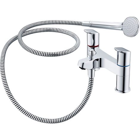 Ideal Standard Ceraflex Bath Shower Mixer Tap with Shower Kit - Chrome (1/5)