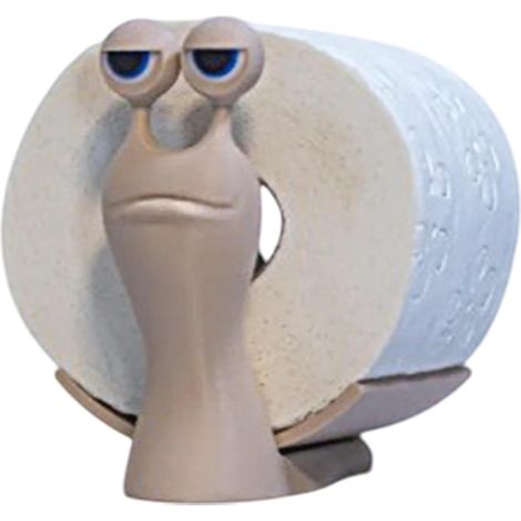 Porte-Rouleau De Toilette Mural Support De Papier Toilette Escargot Organisateur de Papier Toilette avec Décoration Animale pour Intérieur (1/5)