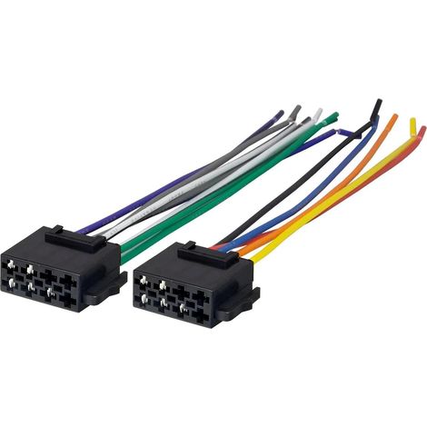 2 Pièces Adaptateur Faisceau ISO Universel, Connecteur ISO Autoradio, Connecteur Prise DIN 8PIN + 5PIN vers ISO, Câble Précâblé Alimentation et Haut Parleurs, Remplacement Autoradio Voiture (1/5)