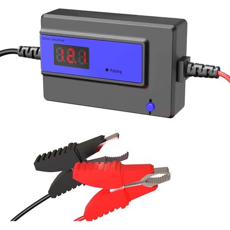 Désulfateur Automatique de Batterie pour Batteries Plomb-Gel AGM SLA, 200AH, 12-48V (Blue) (1/5)
