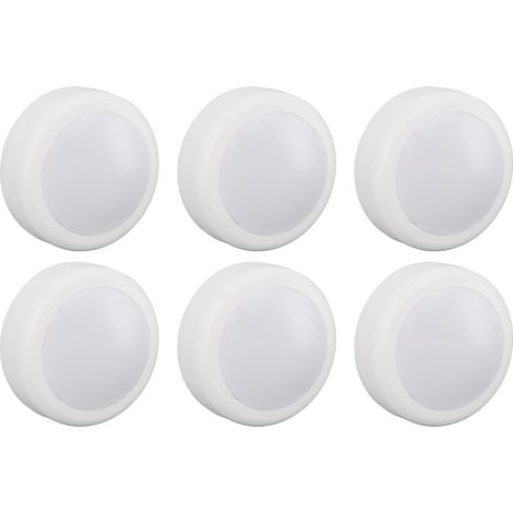 Lampes rondes à poussoir, 13 couleurs, 2 modes de contrôle, lumière chaude, alimentées par piles, avec télécommande pour placard de cuisine (1/5)