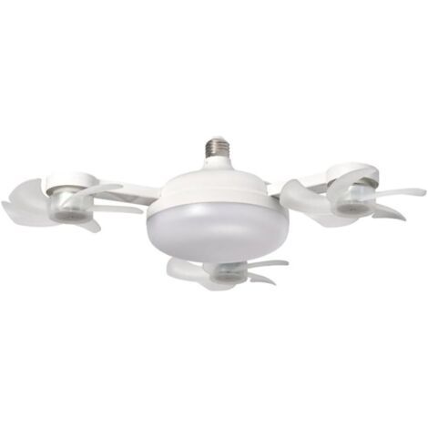 Ventilatore da soffitto a LED con telecomando, luminosità regolabile ed efficiente circolazione dell'aria per uso domestico (tre teste).
