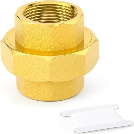 1 Pièce Raccord, Filetage BSP 1/2", Laiton, Adaptateur Femelle, Tuyauterie (1/5)