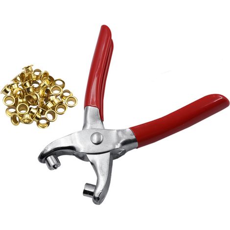 Pince à œillets avec 40 œillets ronds 4 mm (1/5)