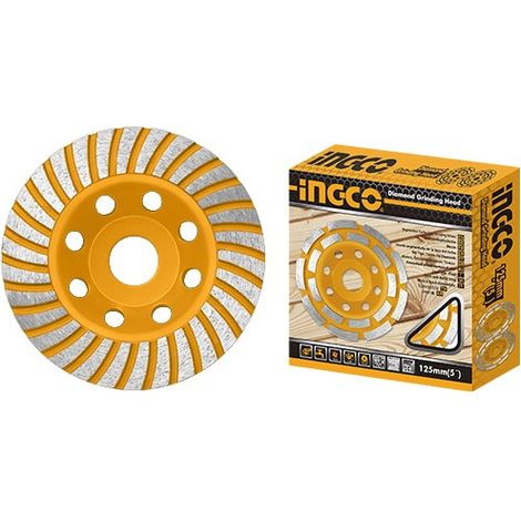DISCO DIAMANTATO SEGMENTATO TURBO A TAZZA 115MM - CGW011151 INGCO (1/6)