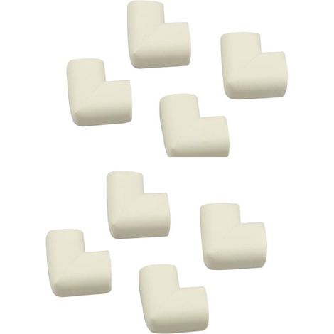 Type de protection : Coin de table - 5,5 x 5,5 x 3,5 cm - Blanc - Caoutchouc synthétique - Protection d'angle - Protection de bord - Forme en L - Anti-choc (1/5)