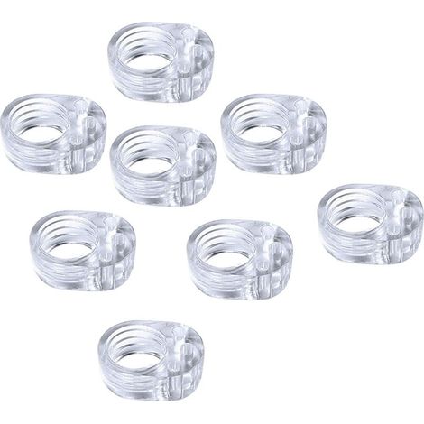 8pcs Door Handle Protector Set - Silicone Door Handle - PVC Door Handle - Non-Toxic Transparent Door Handle - Wall Protector - Window Handle (1/4)
