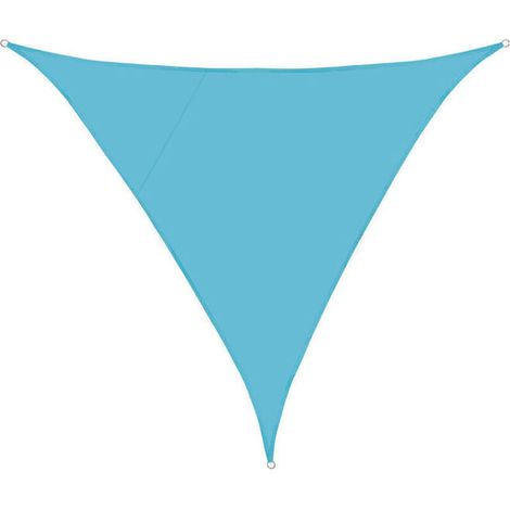 Parasols et voiles d'ombrage Triangulaire 3x3x3m Imperméable Toile Ombrage UV Protection pour Patio Jardin, Terrasse,Extérieur, Balcon (Bleu du lac) (1/4)