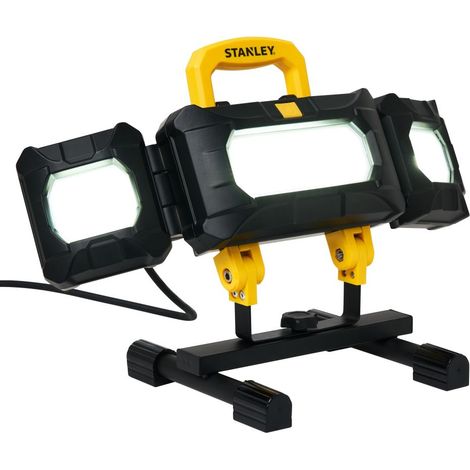 Stanley Multi-Directional Work Light Yellow, Black 50 Watt Integrated LED Floodlight (1/5)