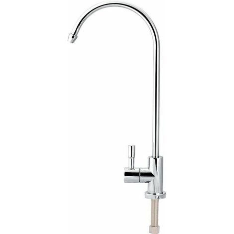 VURAHOME - 1/4 '' Robinet de Cuisine Pivotant &agrave 360&deg Robinet d'Evier Col de Cygne Eau Potable Filtre Cuisine Mitigeur Evier Robinet En Acier Inoxydable Chrome (1/5)