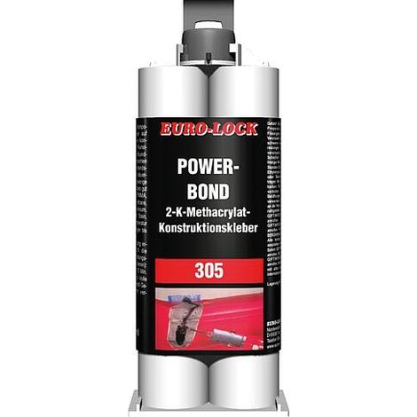 Powerband 2K Adhésif Kraft EURO-LOCK LOS 305 Cartouche double 50g