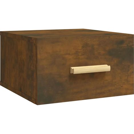 Maison Exclusive - Comodino a Muro Rovere Fumo 35x35x20 cm (1/5)