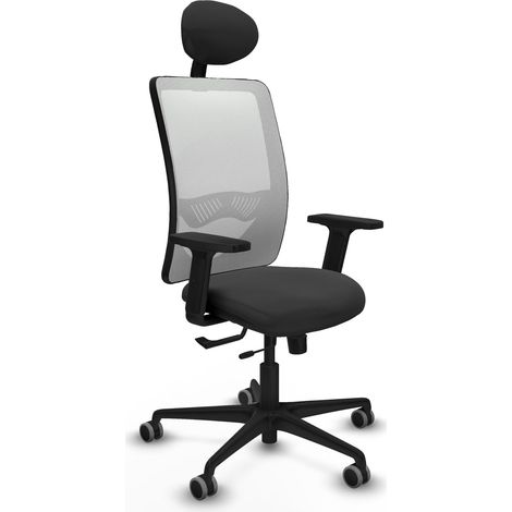 Silla de oficina piqueras y crespo Zulema negro brazos ajustables soporte lumbar (1/2)