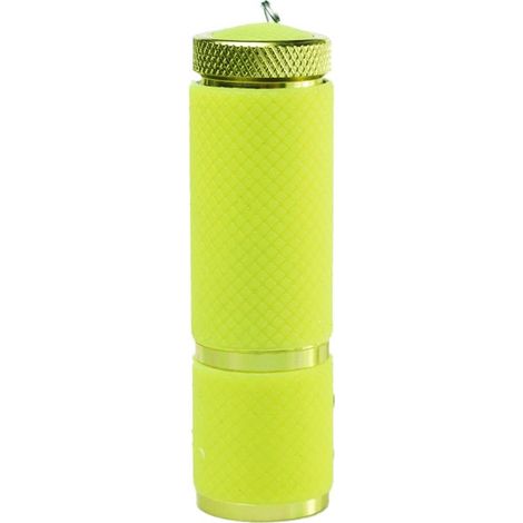Petite lampe torche avec cordon, lampe de camping portable, jaune crème glacée (1/5)