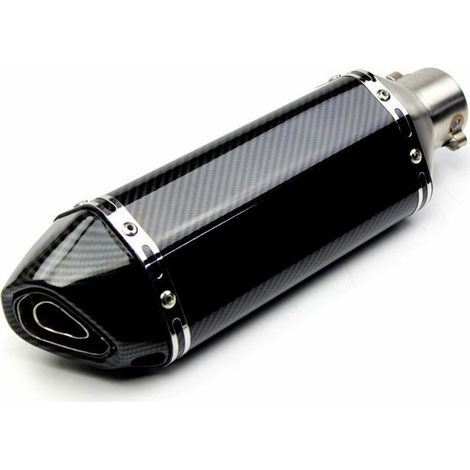 GARRYFIZH ‌Tuyau d'Échappement Arrière Moto Acier Inoxydable Anti-Rouille Résistant Haute Température - Compatible 51mm - Durabilité Maximale‌