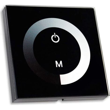 Strip led controller moderno da parete Touch luce dimmerabile  nero 8.5 cm illuminazione strisce led (1/2)