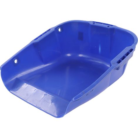 Bidon à poussière robuste, plastique, grande contenance, double poignée, résistant à l'usure, pour séchage de grains, bleu (1/5)