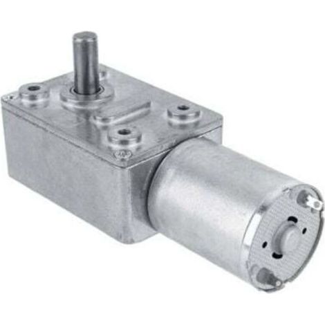 Motoréducteur réversible, moteur à engrenage à vis sans fin Turbo élevé de moteur de réduction de vitesse de 12V DC(5RPM) (1/4)