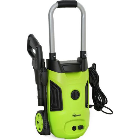 Experience powerful cleaning with our 1800W high-pressure washer, offering 150 Bar pressure and 420 L/h flow. Ideal for home, patio, car, and driveway. (1/5)