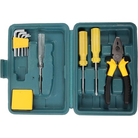 11 Pièces Kit de Réparation Automobile Complet avec Tournevis de Précision, Clé Allen et Pinces en Métal, Robuste et Facile à Utiliser, pour Voiture en Dépannage (1/5)