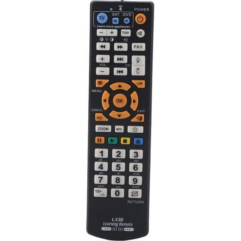 Intelligente Universalfernbedienung mit Lernfunktion für TV, Kabelfernsehen, DVD-Player und Satellitenempfang (1/5)